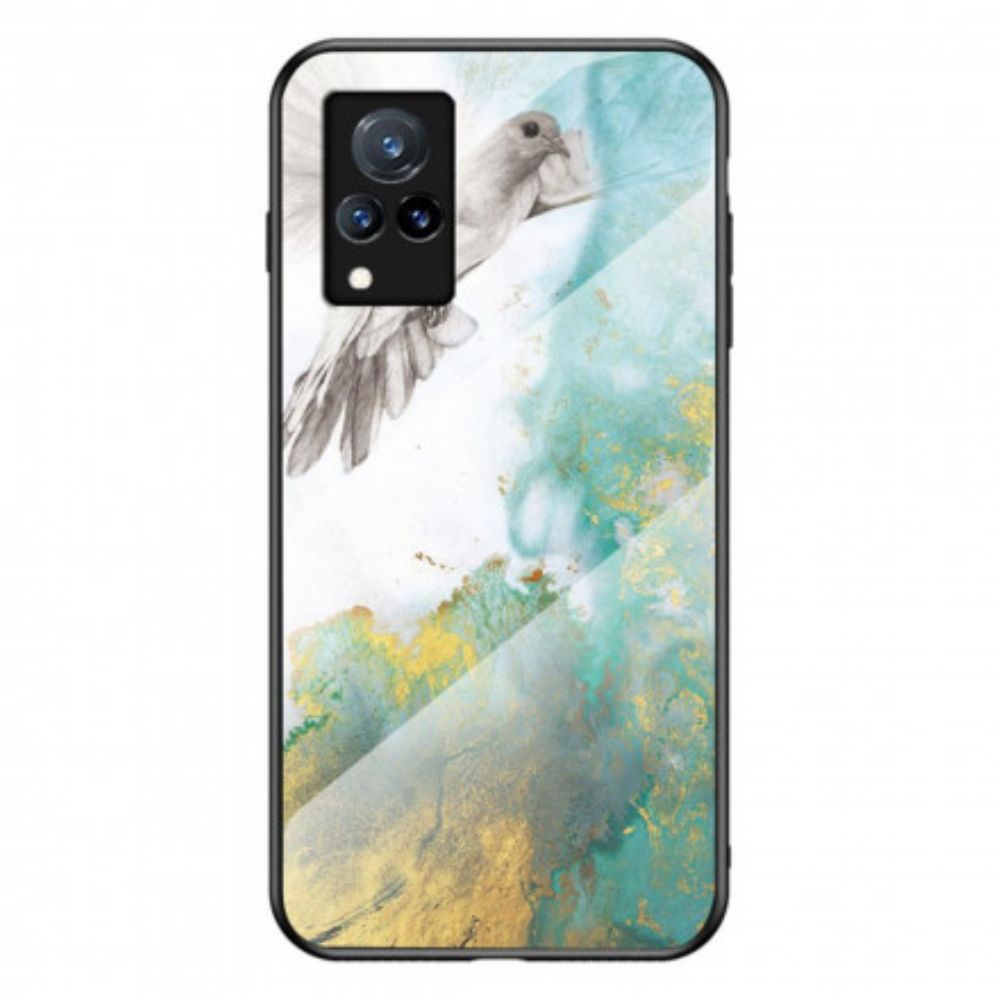 Hoesje voor Vivo V21 5G Premium Kleuren Gehard Glas