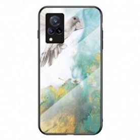 Hoesje voor Vivo V21 5G Premium Kleuren Gehard Glas