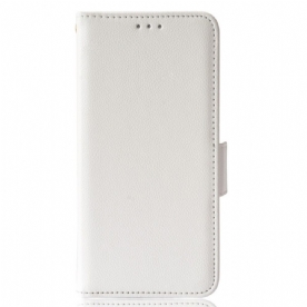 Leren Hoesje voor Vivo V21 5G Folio-hoesje Dubbele Nieuwe Kleuren Flap