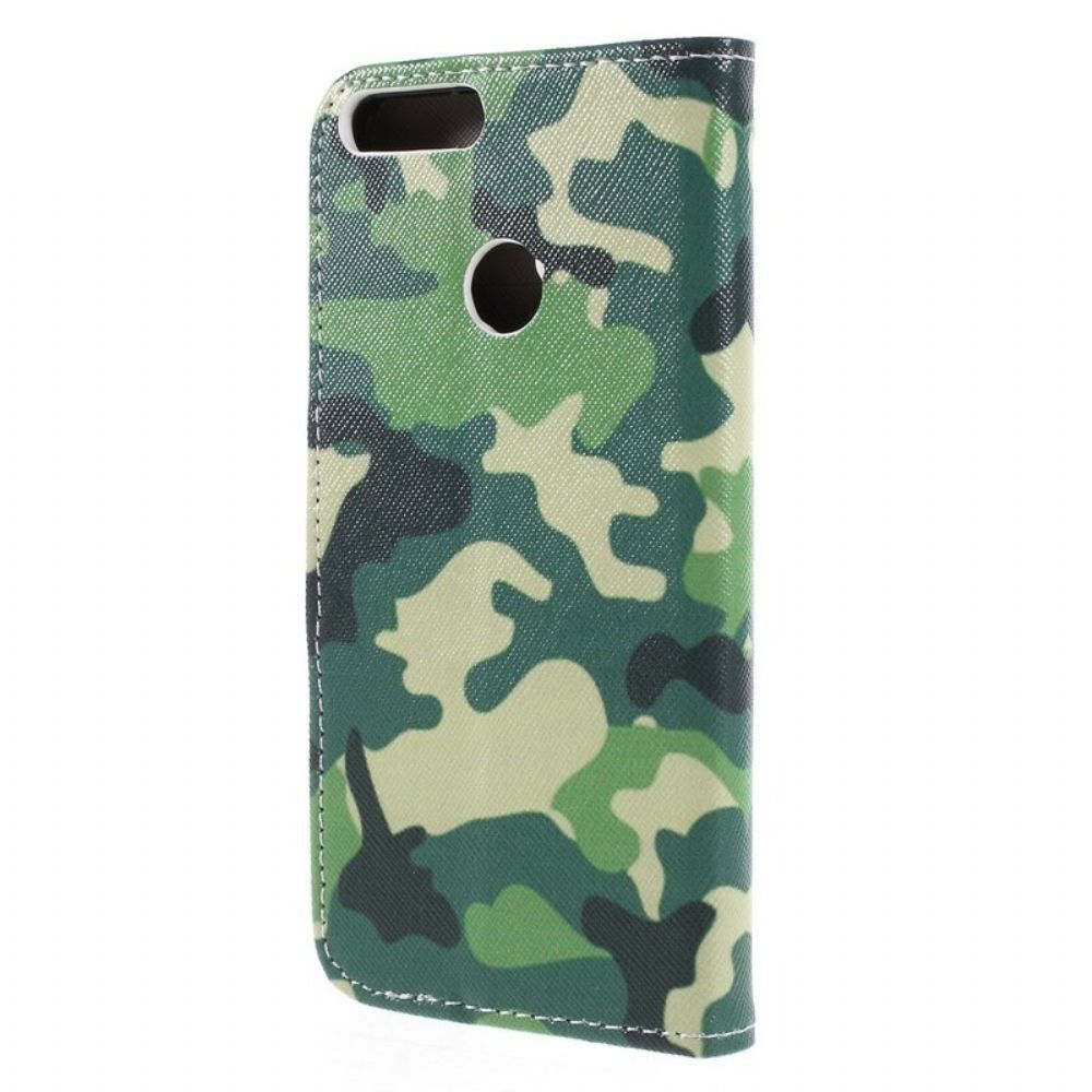 Folio-hoesje voor Honor 9 Lite Militaire Camouflage