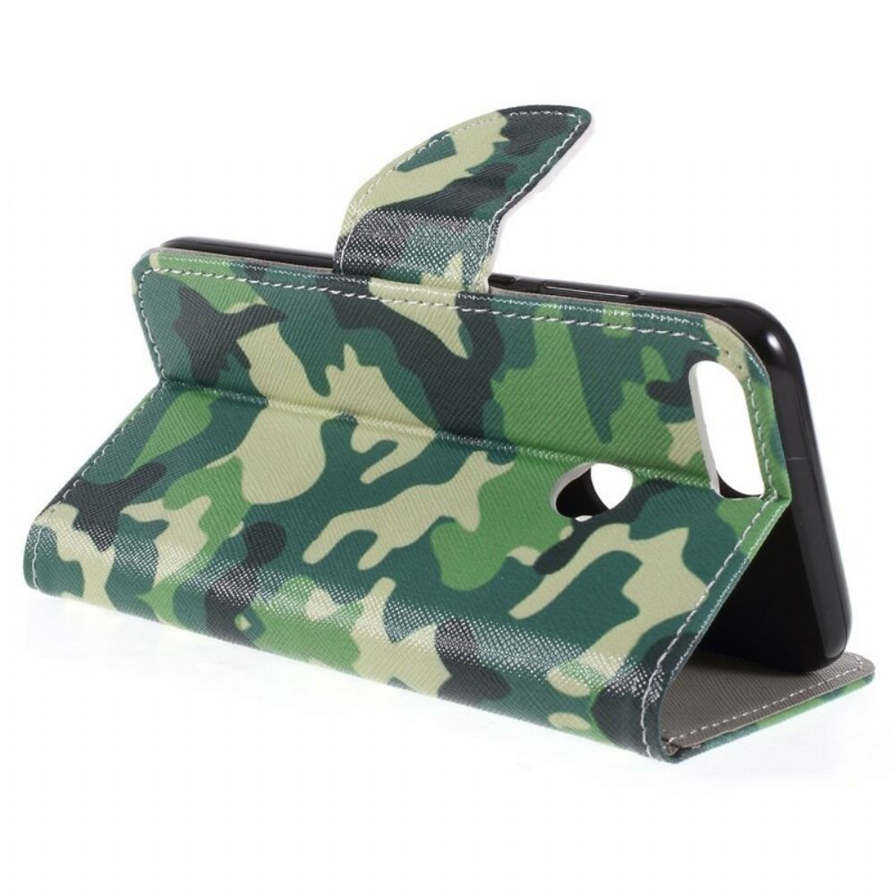 Folio-hoesje voor Honor 9 Lite Militaire Camouflage