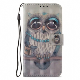 Folio-hoesje voor Honor 9 Lite Miss Uil 3d