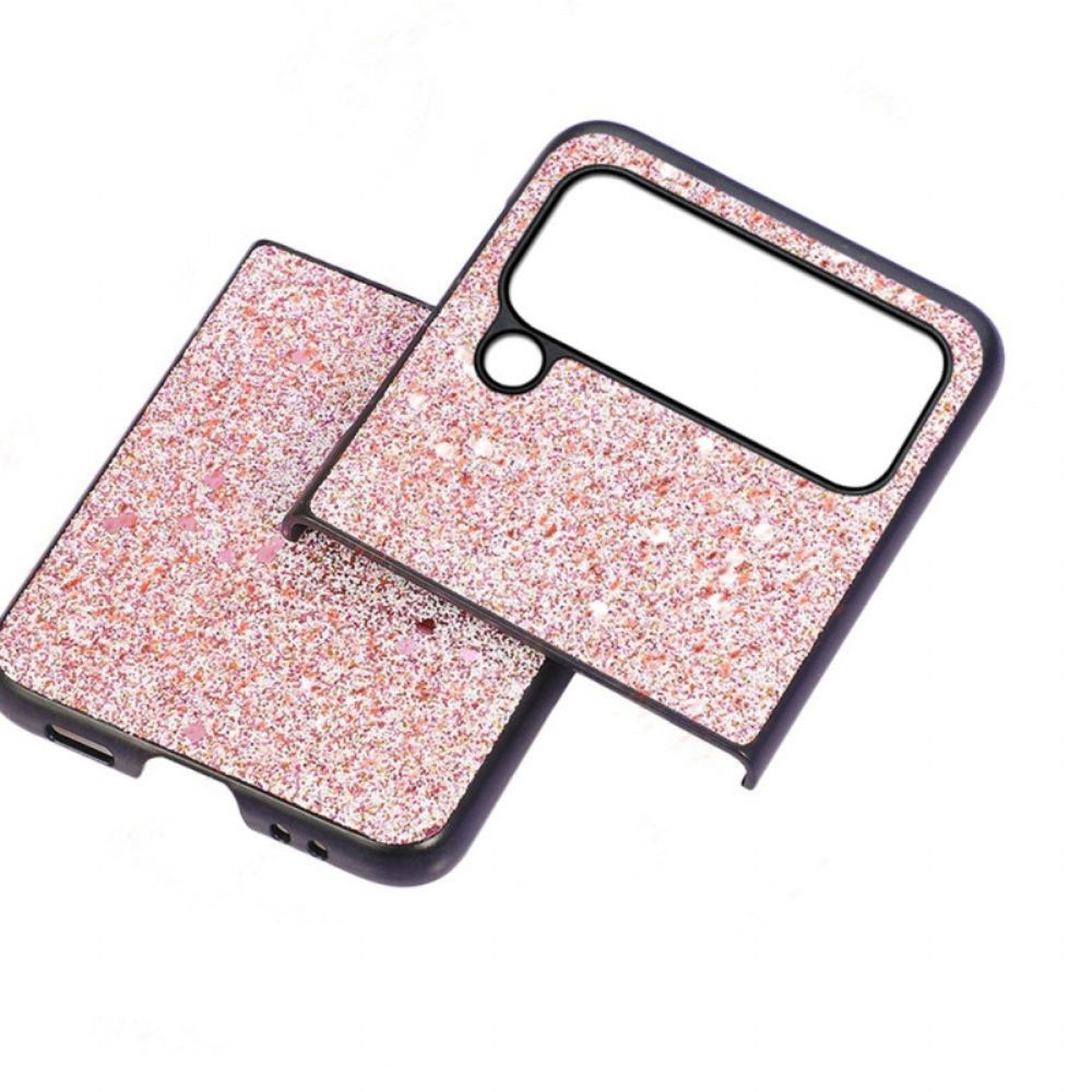 Hoesje voor Samsung Galaxy Z Flip 4 Folio-hoesje Glitterhuid