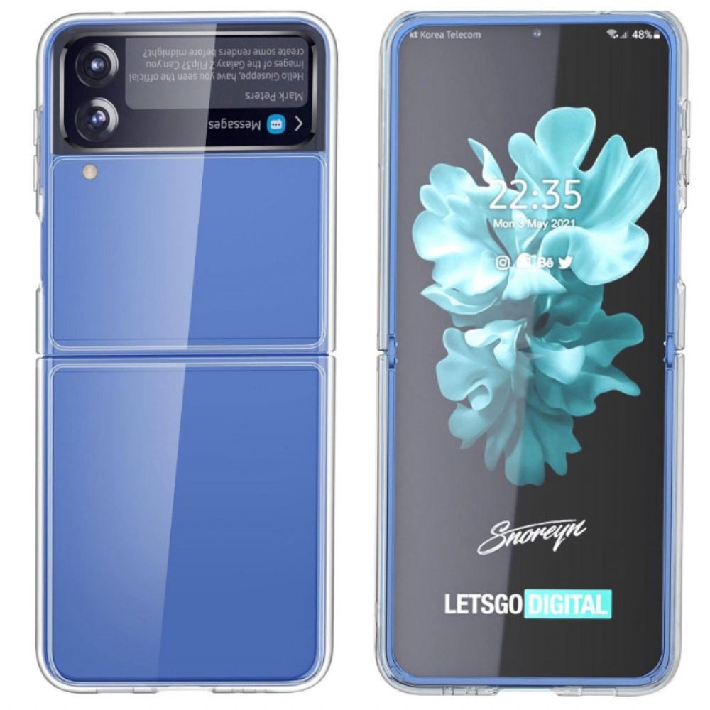 Hoesje voor Samsung Galaxy Z Flip 4 Folio-hoesje Kristal