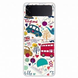 Hoesje voor Samsung Galaxy Z Flip 4 Folio-hoesje Londen Leven