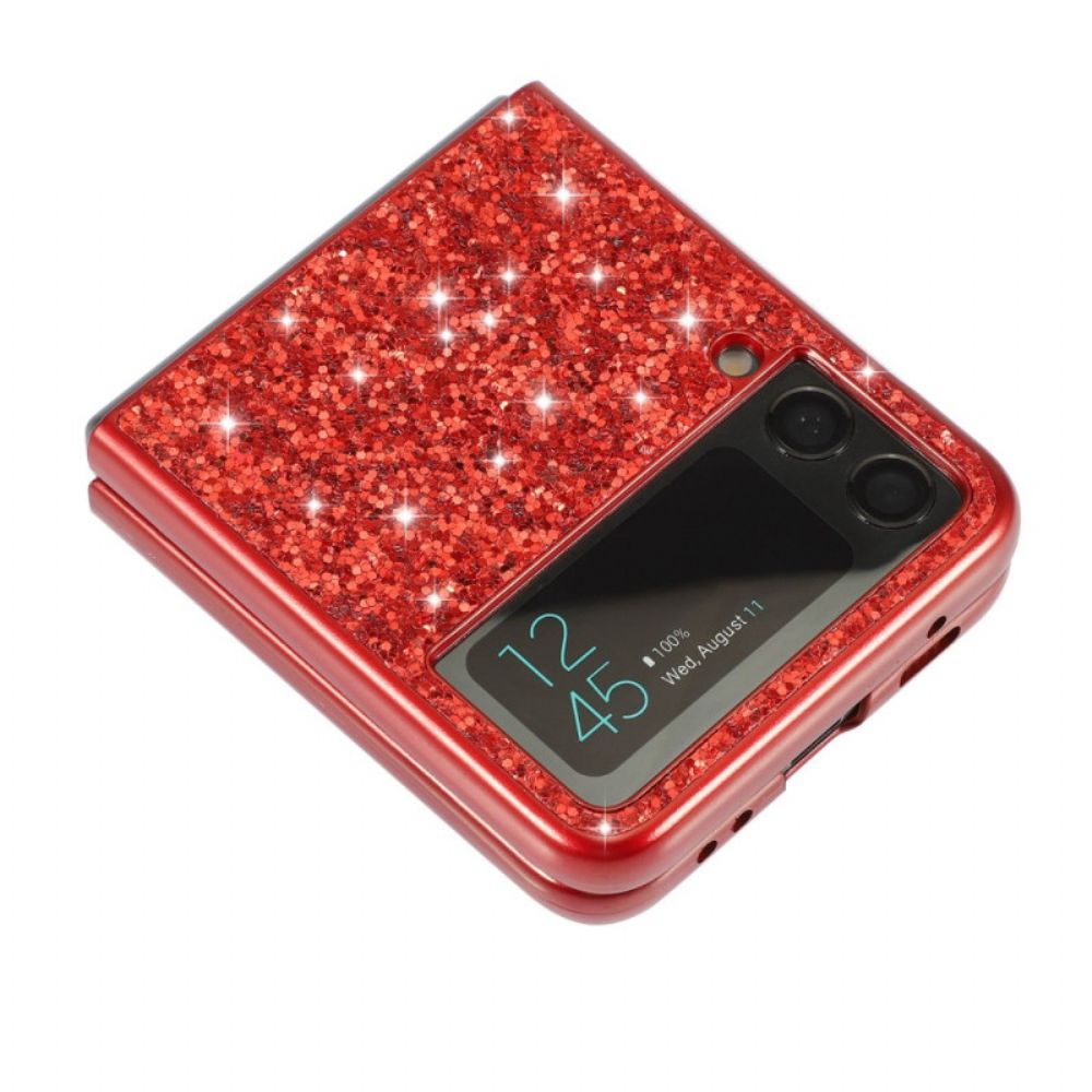 Hoesje voor Samsung Galaxy Z Flip 4 Folio-hoesje Premium Glitter