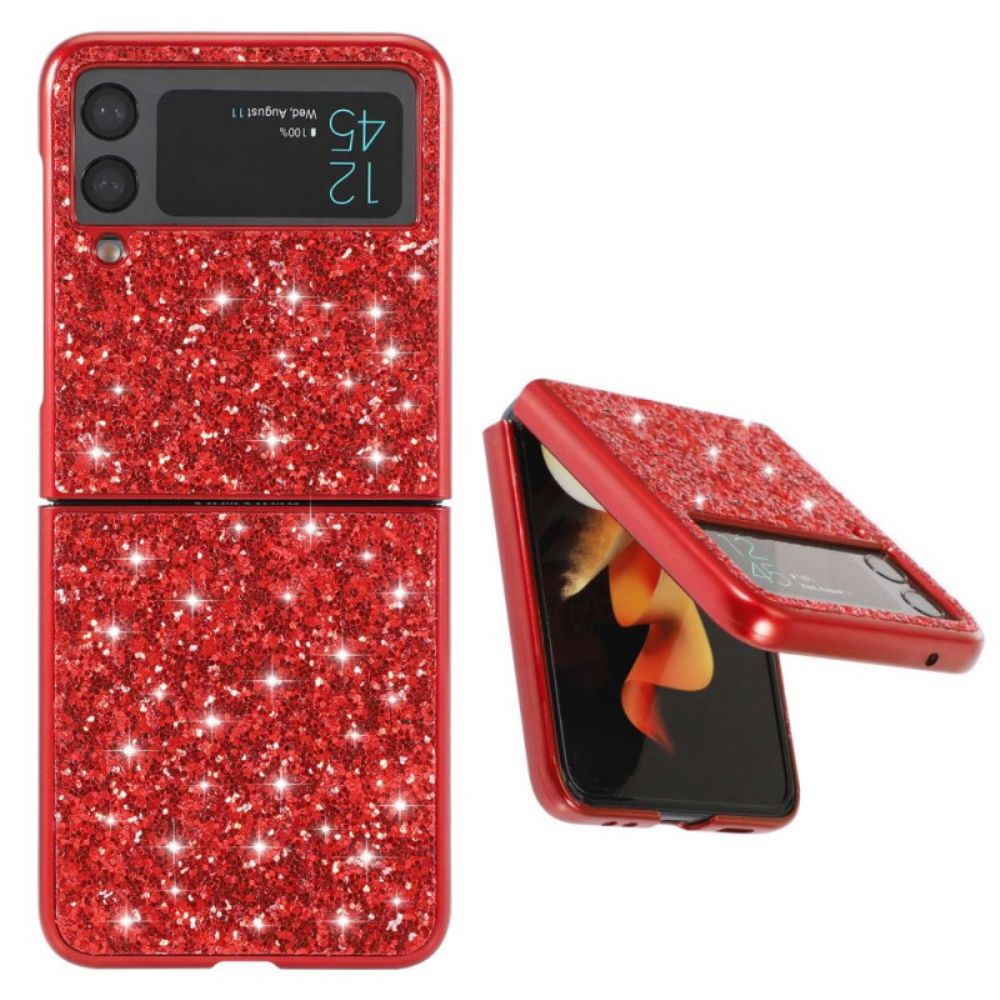 Hoesje voor Samsung Galaxy Z Flip 4 Folio-hoesje Premium Glitter