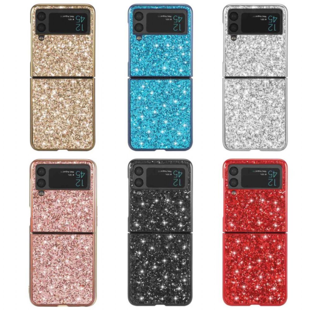 Hoesje voor Samsung Galaxy Z Flip 4 Folio-hoesje Premium Glitter