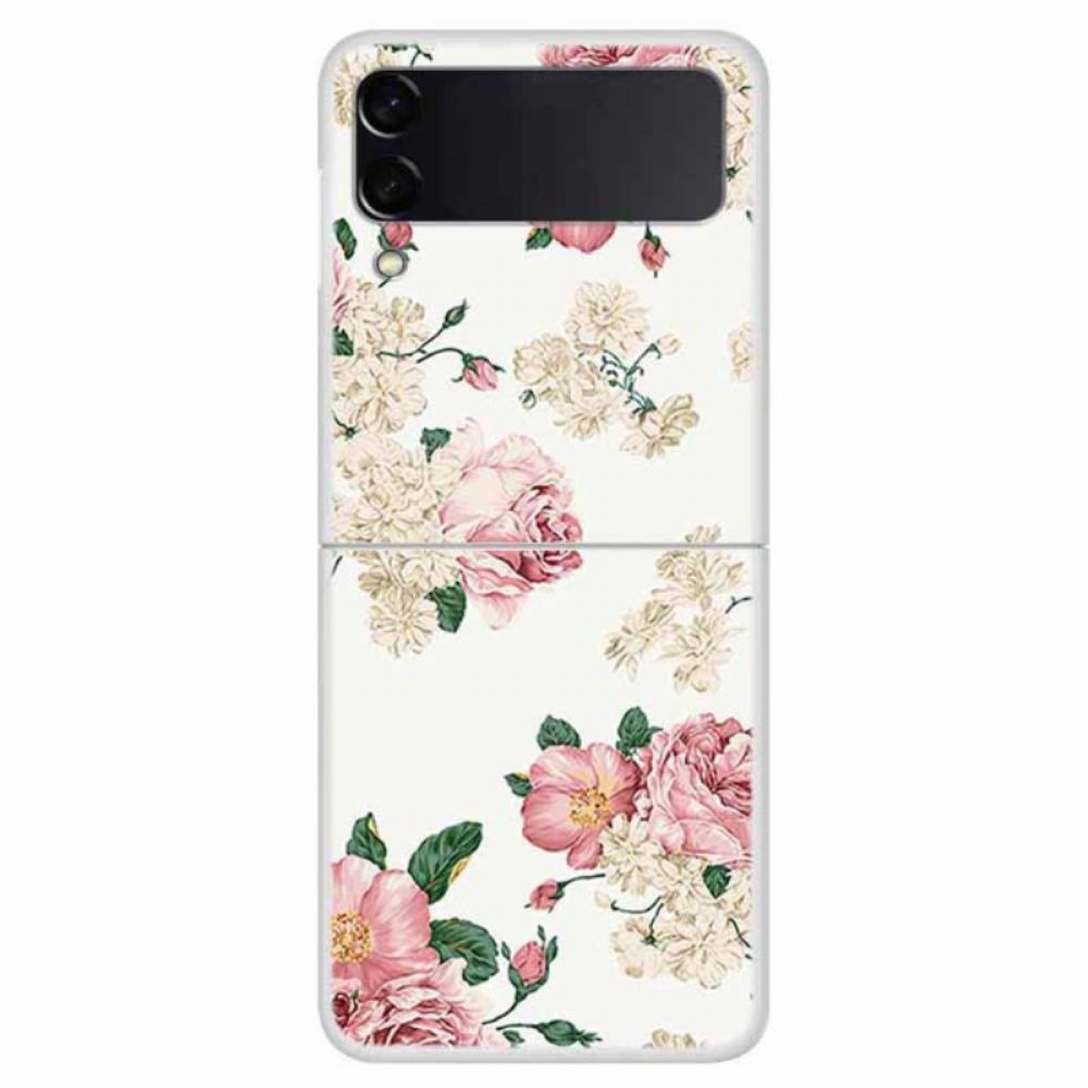 Hoesje voor Samsung Galaxy Z Flip 4 Folio-hoesje Vrijheidsbloemen