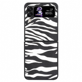 Hoesje voor Samsung Galaxy Z Flip 4 Folio-hoesje Zebra