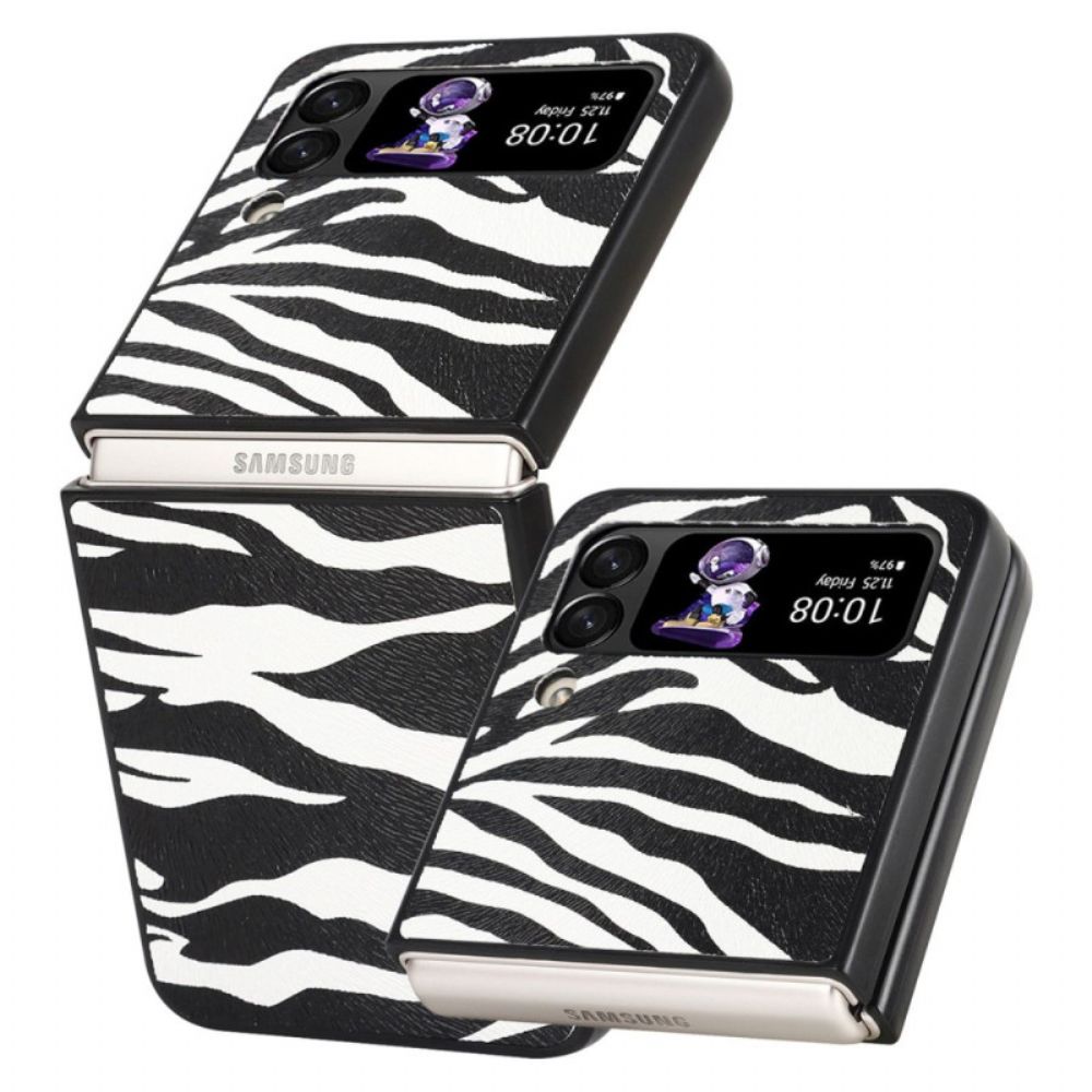 Hoesje voor Samsung Galaxy Z Flip 4 Folio-hoesje Zebra