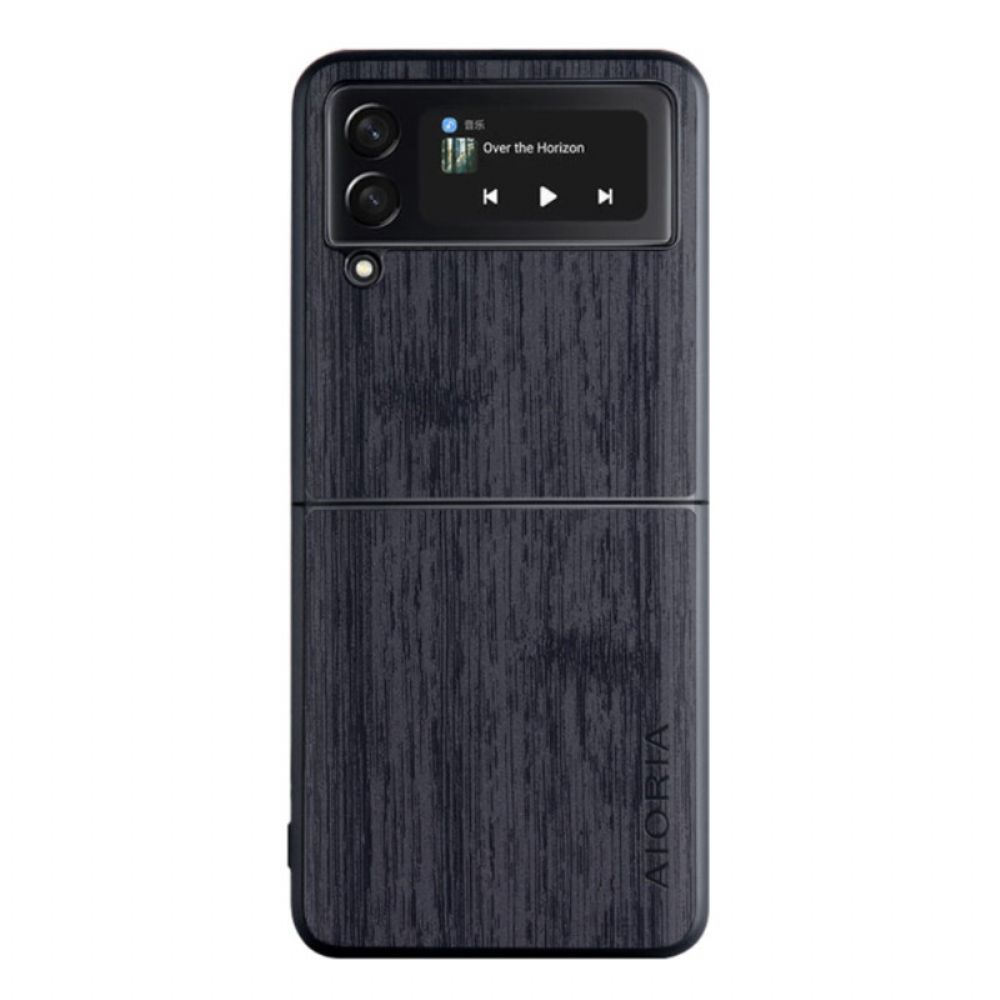 Telefoonhoesje voor Samsung Galaxy Z Flip 4 Folio-hoesje Aioria Hout