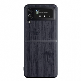 Telefoonhoesje voor Samsung Galaxy Z Flip 4 Folio-hoesje Aioria Hout