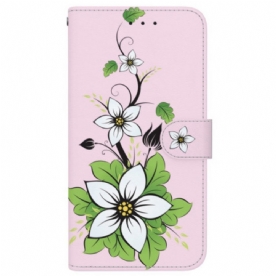 Bescherming Hoesje iPhone 16 Pro Max Strapless Leliepatroon