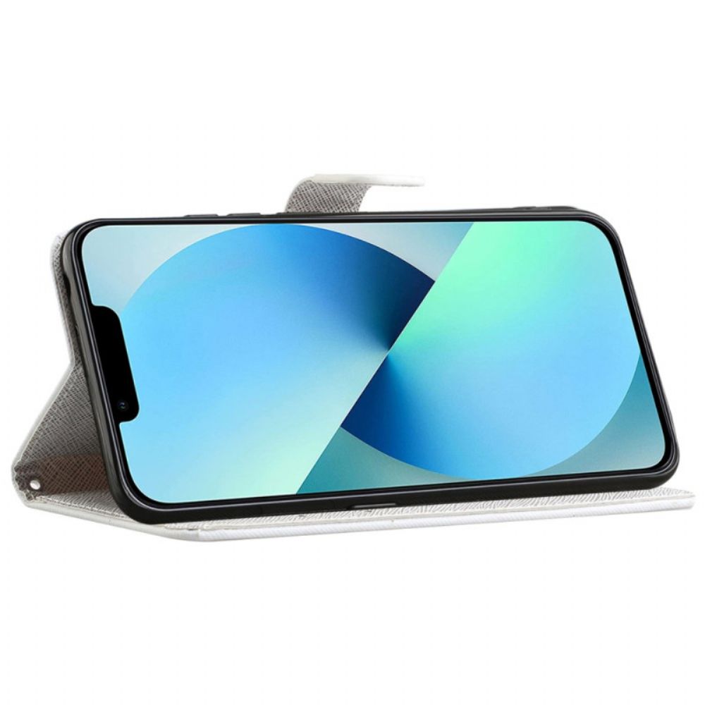 Flip Case Leren iPhone 16 Pro Max Bandveer