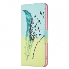 Folio-hoesje iPhone 16 Pro Max Telefoonhoesje Veren En Vogels