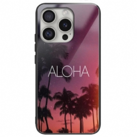 Hoesje iPhone 16 Pro Max Aloha Gehard Glas Bescherming Hoesje