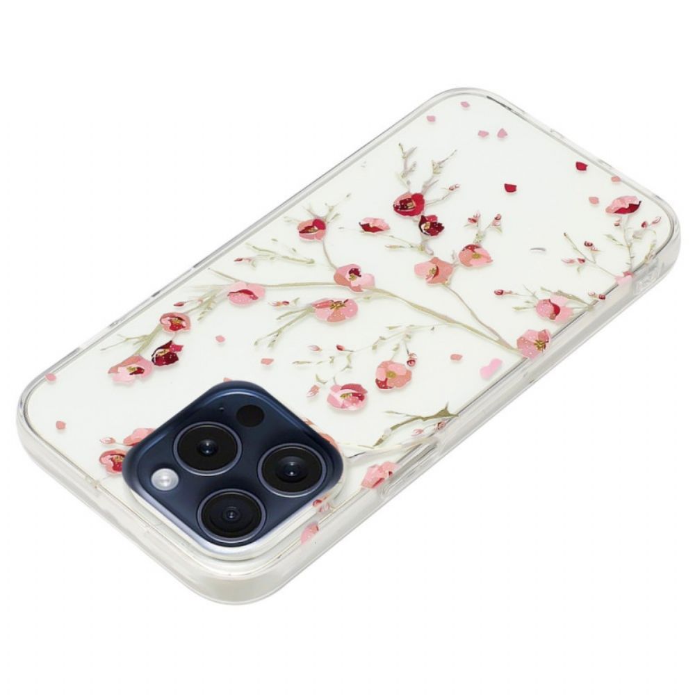 Hoesje iPhone 16 Pro Max Bloemen Bescherming Hoesje