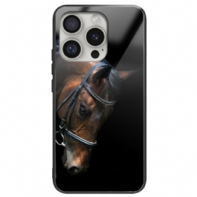 Hoesje iPhone 16 Pro Max Paardenhoofd Gehard Glas