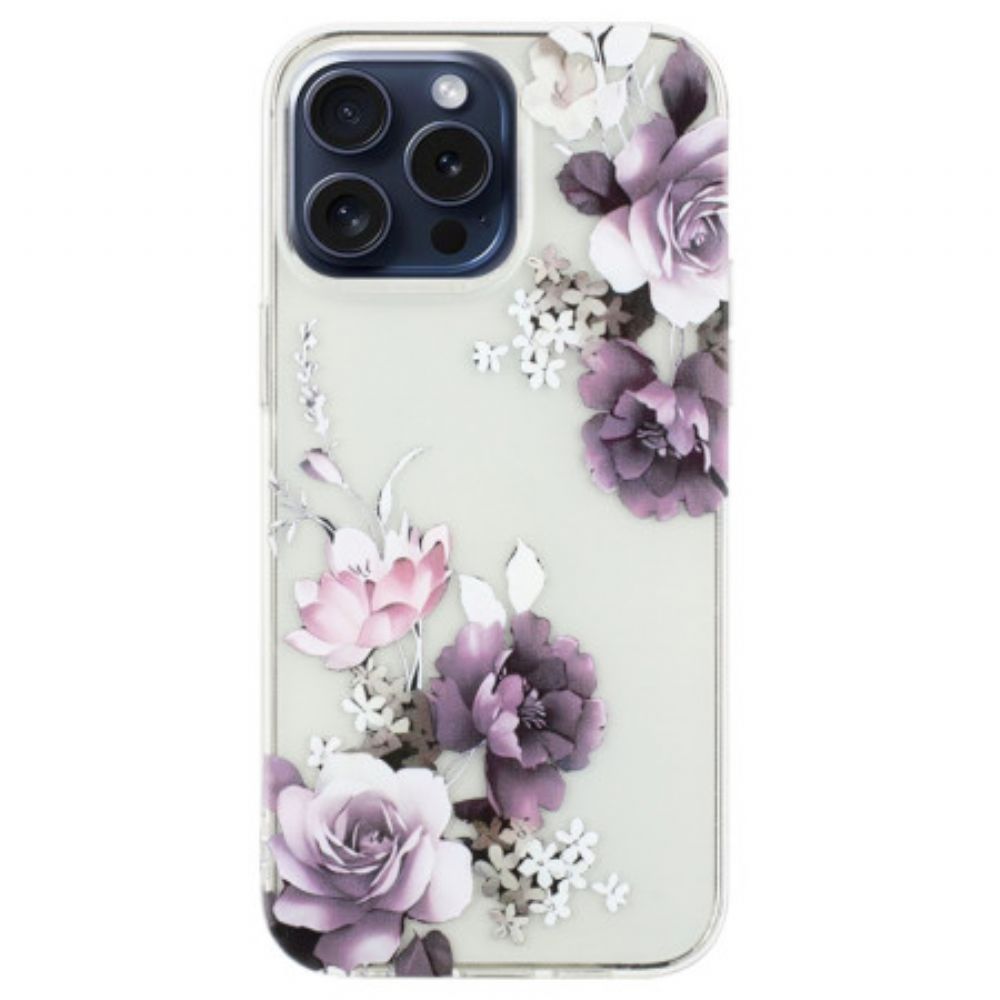 Hoesje iPhone 16 Pro Max Pioenrozen