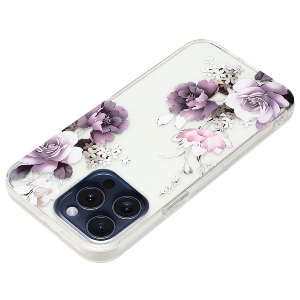 Hoesje iPhone 16 Pro Max Pioenrozen