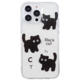 Hoesje iPhone 16 Pro Max Zwarte Katten