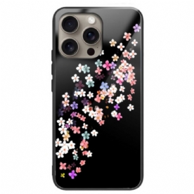 Hoesje Voor iPhone 16 Pro Max Bloemenregengehard Glas