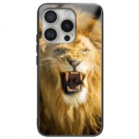 Hoesje Voor iPhone 16 Pro Max Leeuw Van Gehard Glas