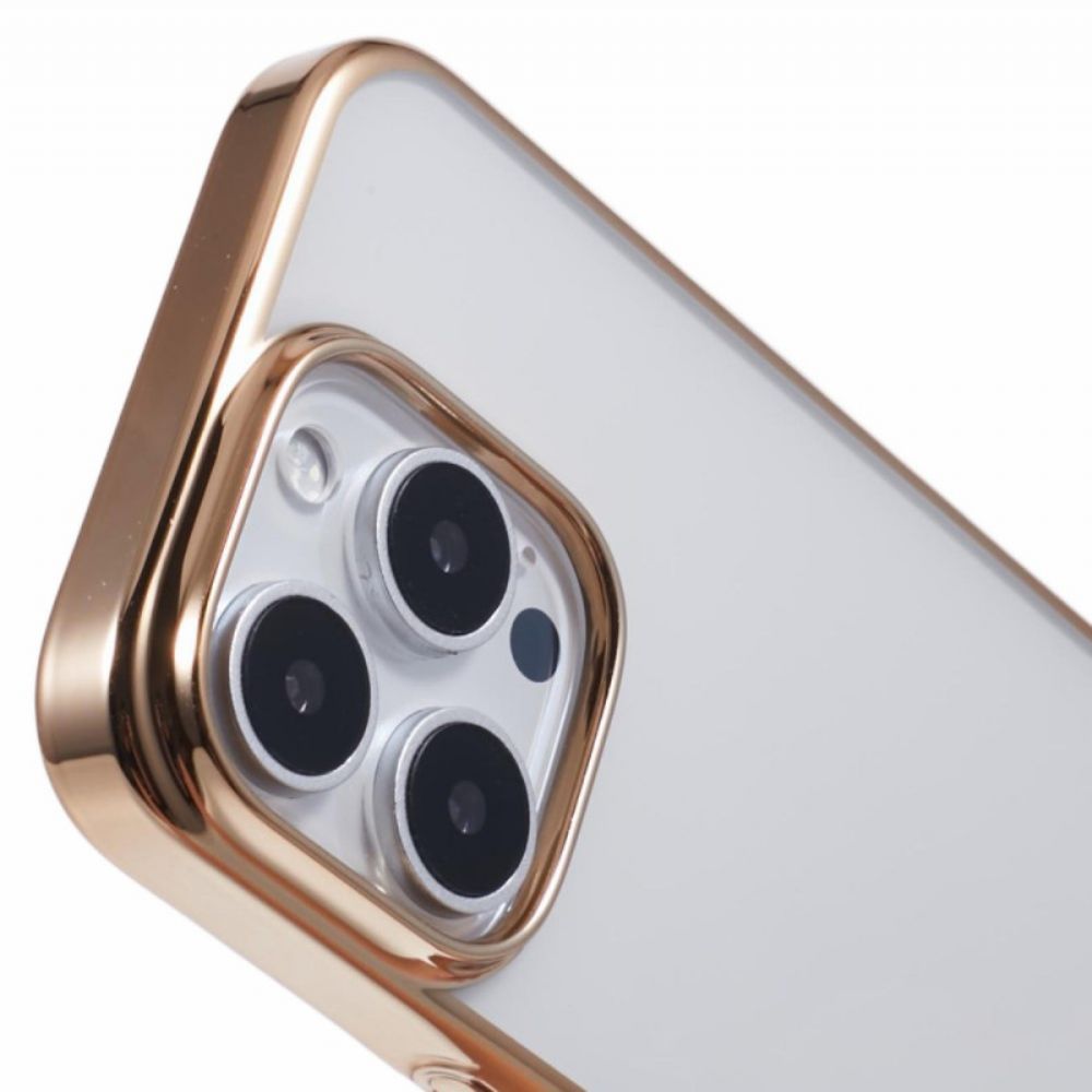 Hoesje Voor iPhone 16 Pro Max Rand Met Metaaleffect X-level