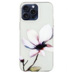 Hoesje Voor iPhone 16 Pro Max Witte Bloem