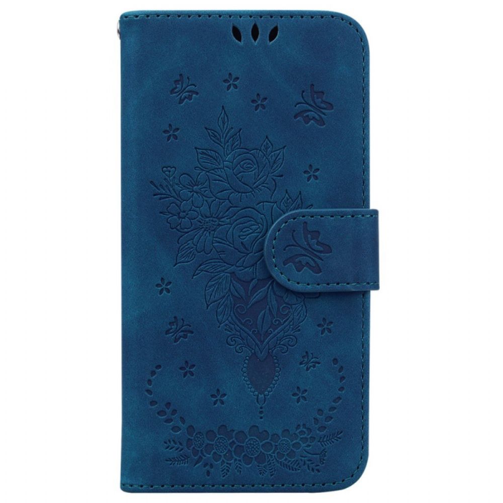 Leren Hoesje iPhone 16 Pro Max Floralie