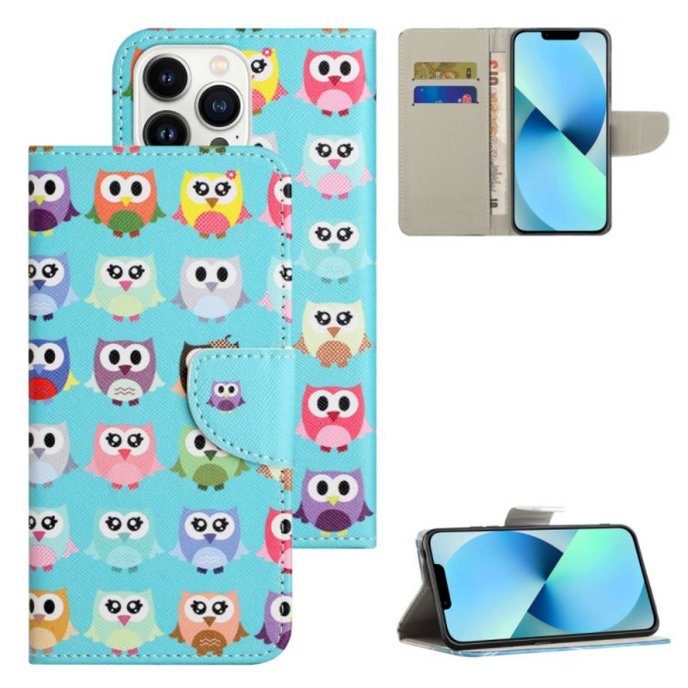 Leren Hoesje Voor iPhone 16 Pro Max Uilenstam