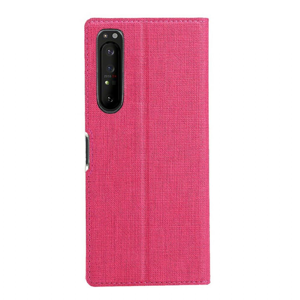 Bescherming Hoesje voor Sony Xperia 1 II Folio-hoesje Vili Dmx Getextureerd