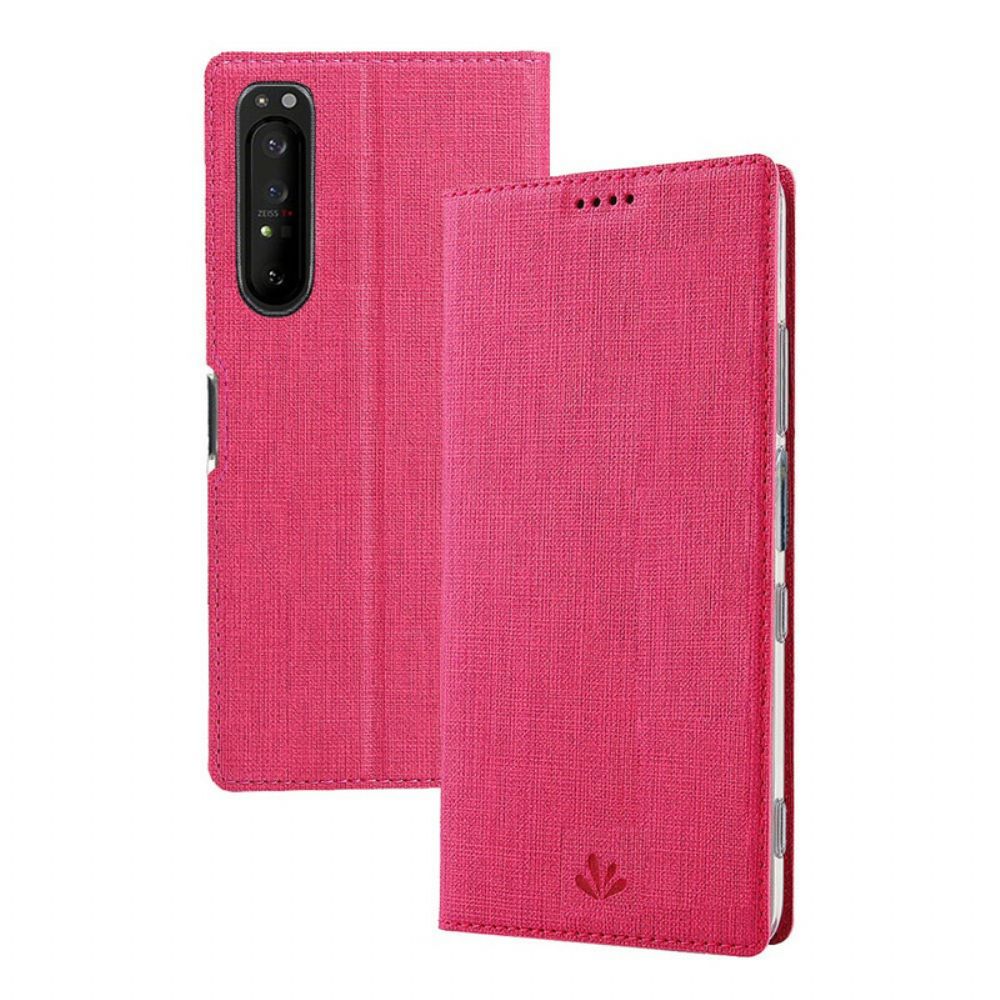 Bescherming Hoesje voor Sony Xperia 1 II Folio-hoesje Vili Dmx Getextureerd