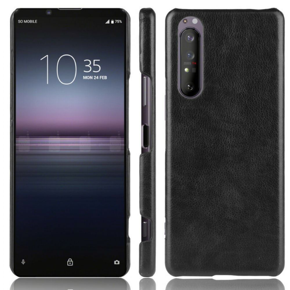 Hoesje voor Sony Xperia 1 II Litchi-leereffect