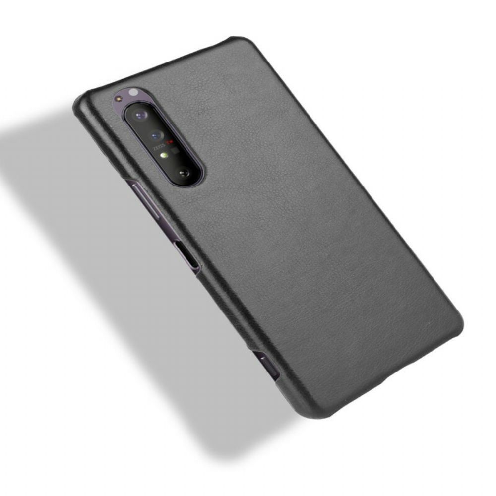 Hoesje voor Sony Xperia 1 II Litchi-leereffect