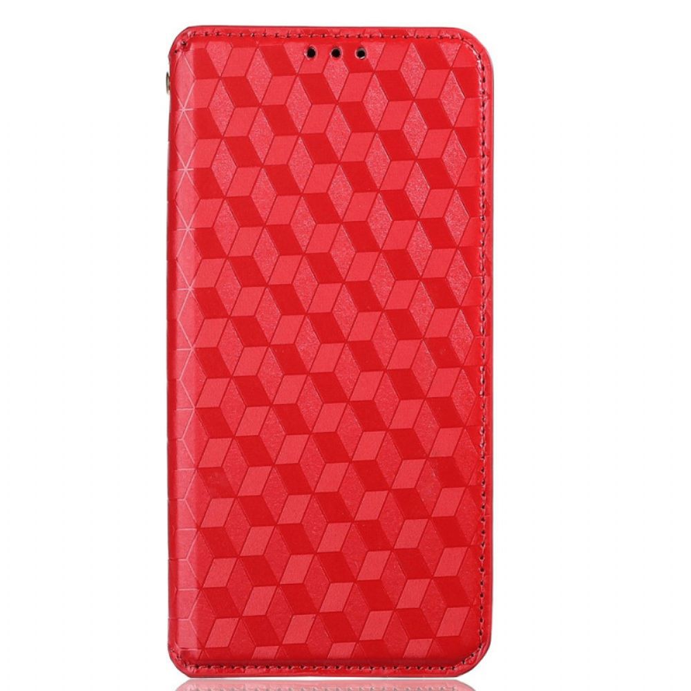 Bescherming Hoesje voor Oppo Reno 6 Pro 5G Folio-hoesje 3d-kubussen