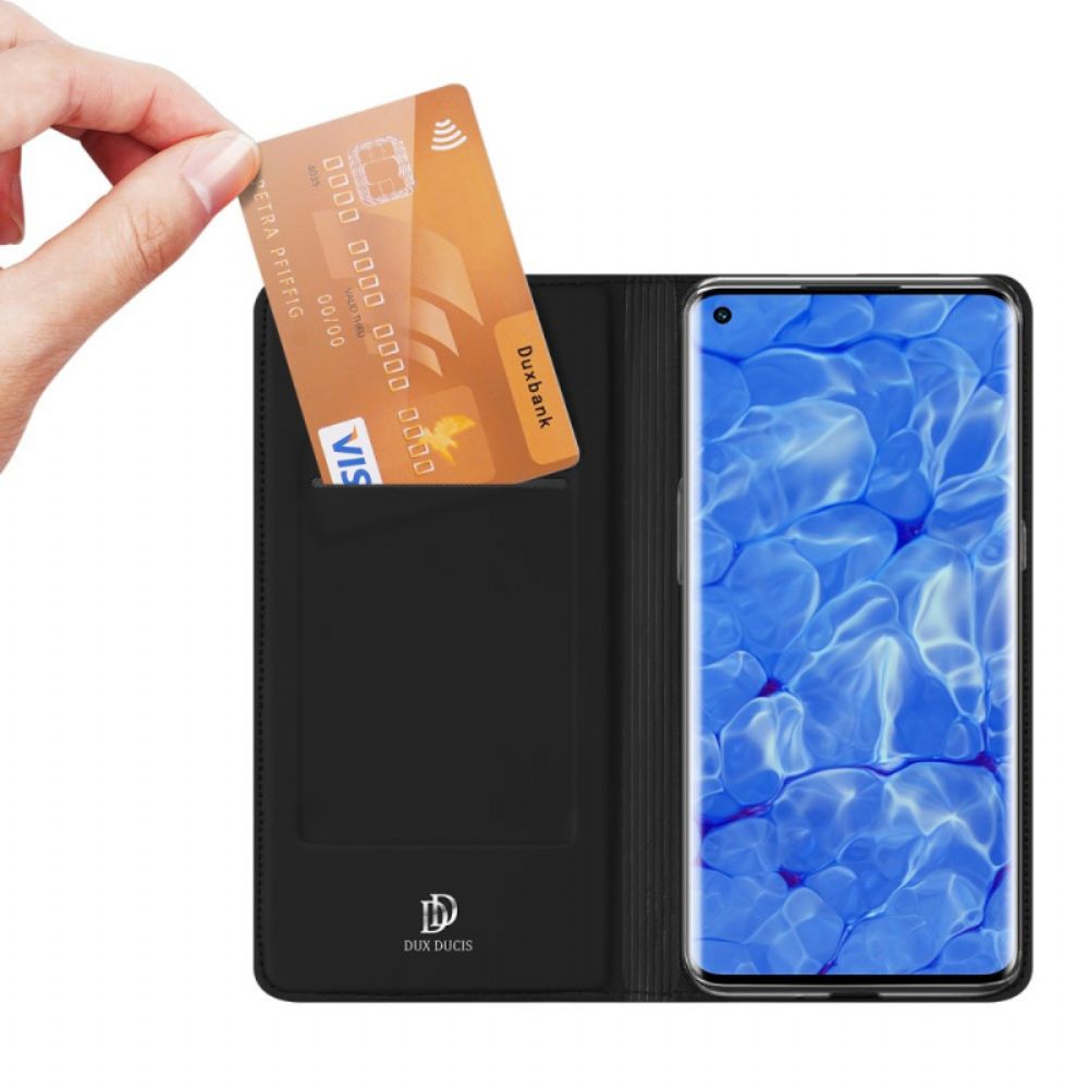 Bescherming Hoesje voor Oppo Reno 6 Pro 5G Folio-hoesje Dux Ducis Skin Pro-serie