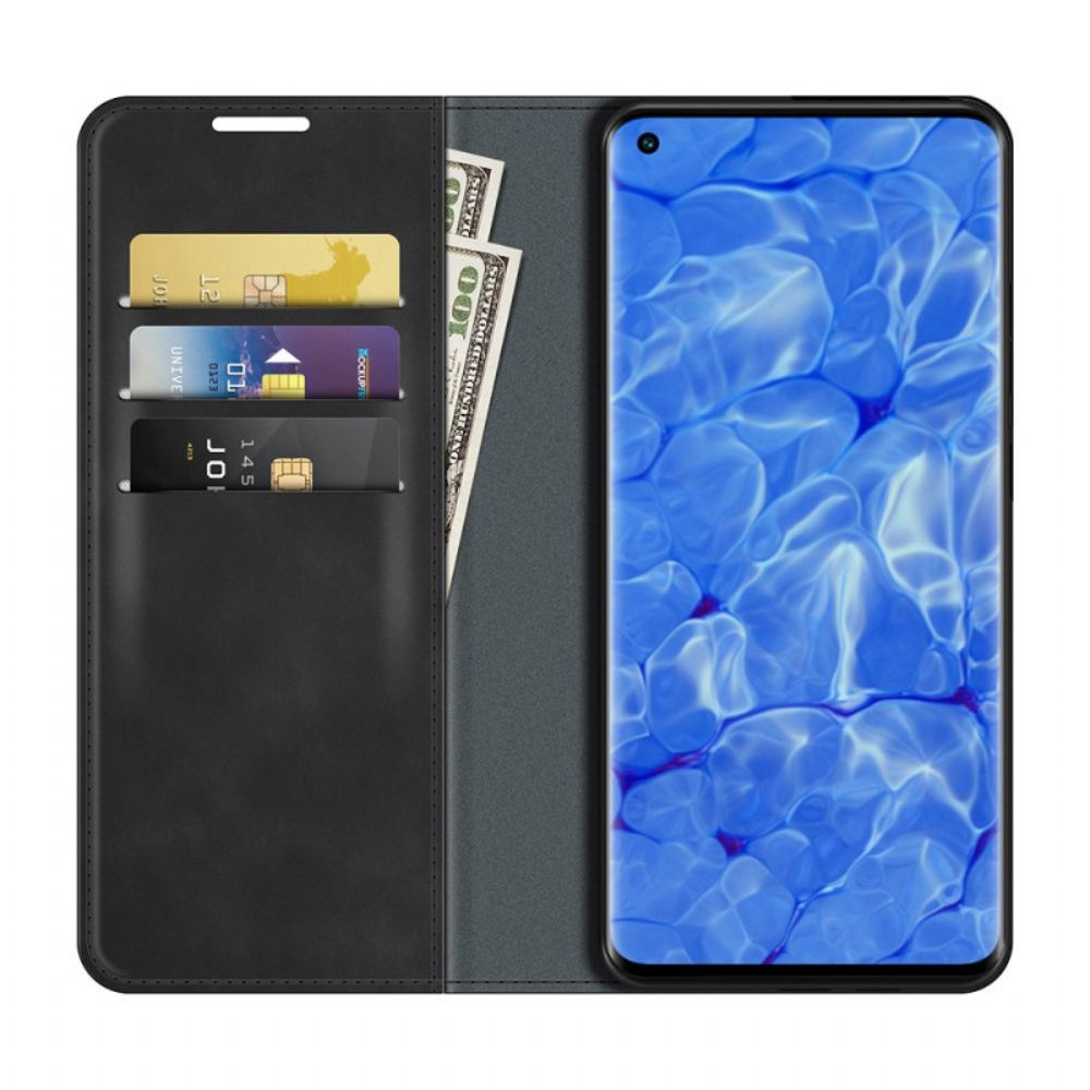 Bescherming Hoesje voor Oppo Reno 6 Pro 5G Folio-hoesje Skin-touch-zachtheid