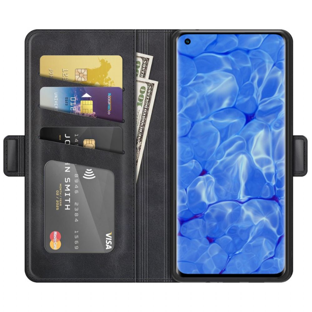 Folio-hoesje voor Oppo Reno 6 Pro 5G Skin-touch Zachte Dubbele Sluiting