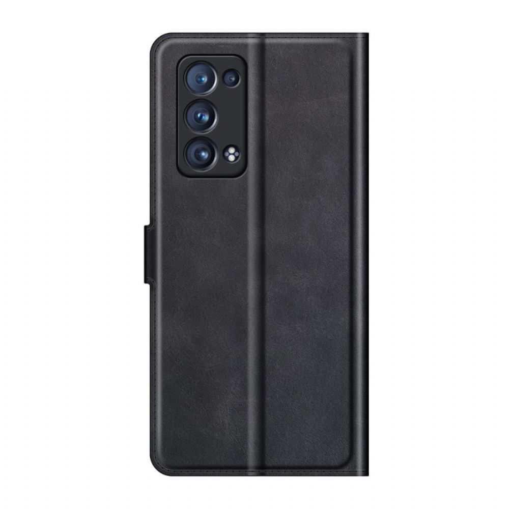 Folio-hoesje voor Oppo Reno 6 Pro 5G Skin-touch-zachtheid