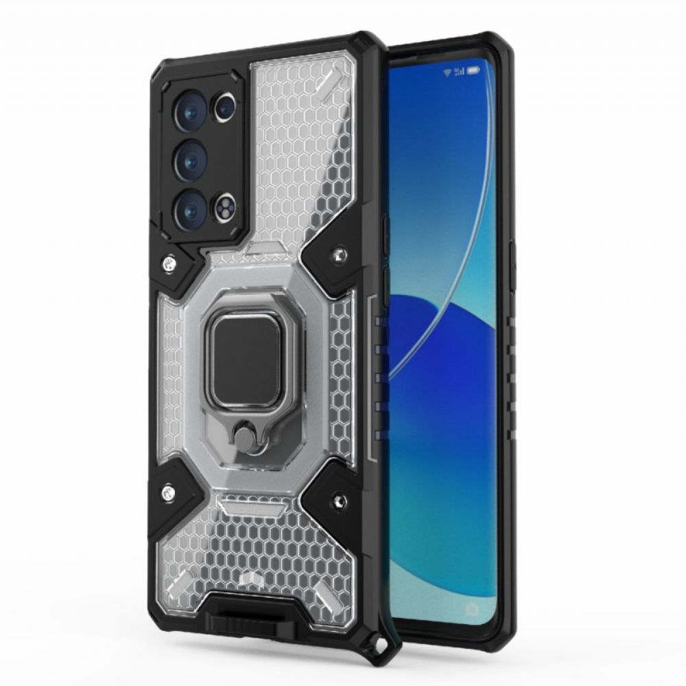 Hoesje voor Oppo Reno 6 Pro 5G Slang Met Ring