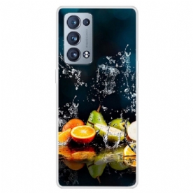 Telefoonhoesje voor Oppo Reno 6 Pro 5G Trompe L'oeil Fruit En Water