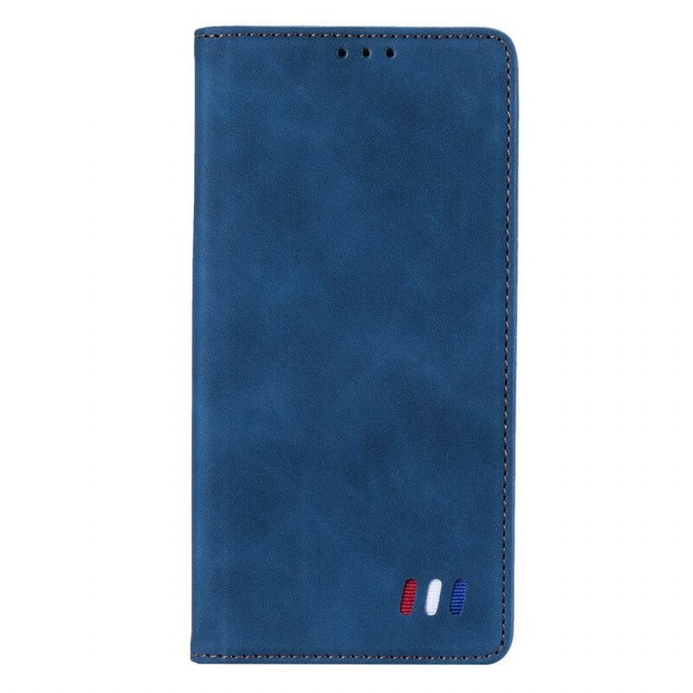 Bescherming Hoesje voor Xiaomi Redmi Note 10 5G Folio-hoesje Driekleurige Lederen Stijl