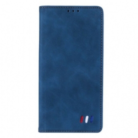 Bescherming Hoesje voor Xiaomi Redmi Note 10 5G Folio-hoesje Driekleurige Lederen Stijl