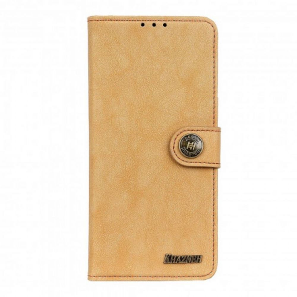 Flip Case voor Xiaomi Redmi Note 10 5G Khazneh Retro Splitleer