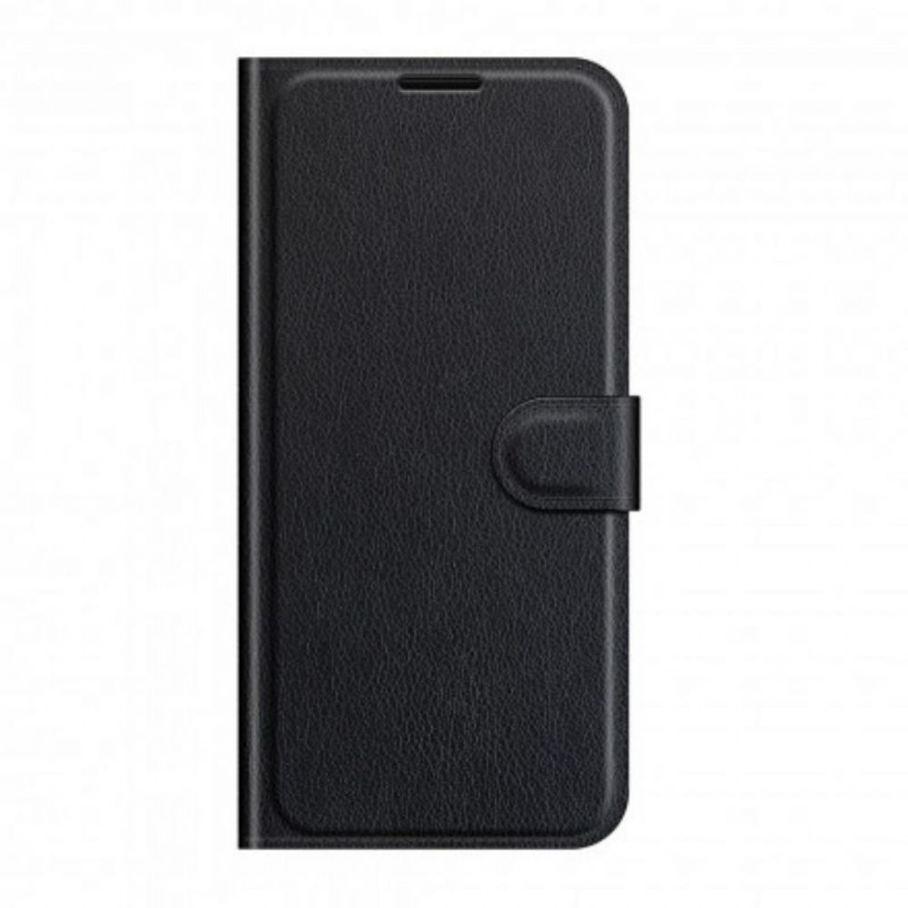 Flip Case voor Xiaomi Redmi Note 10 5G Klassiek Kunstleer