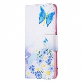 Folio-hoesje voor Xiaomi Redmi Note 10 5G Vlinders En Bloemen