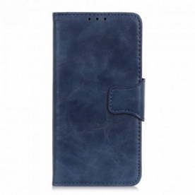 Leren Hoesje voor Xiaomi Redmi Note 10 5G Omkeerbare Magnetische Sluiting