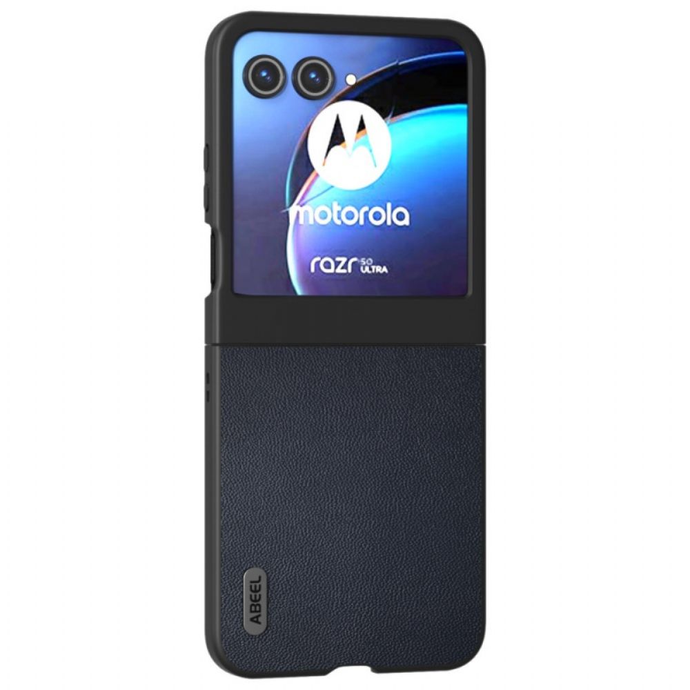 Hoesje Motorola Razr 50 Abeel Lederen Stijl